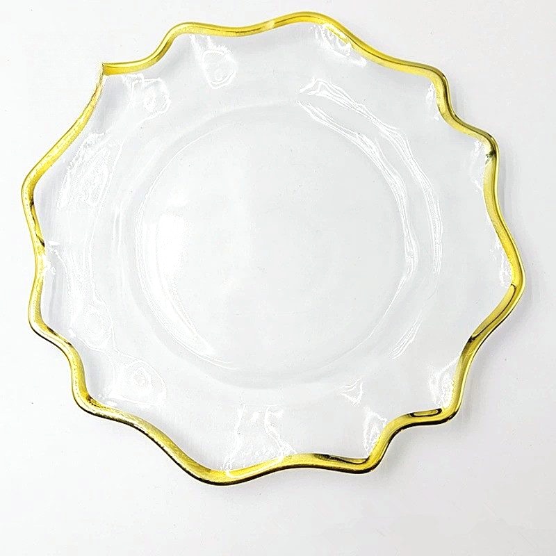 glass charger plate 1 Wholesale glass charger plate PZ-007 product photo
